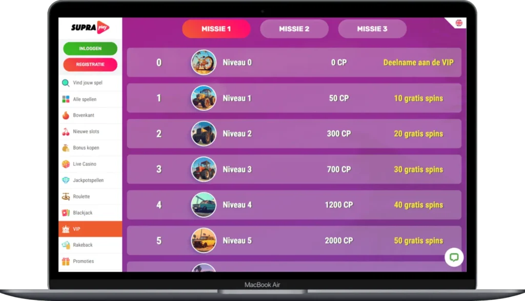 VIP exclusief bij Supraplay Casino