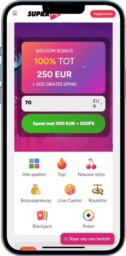 Supraplay mobiele app